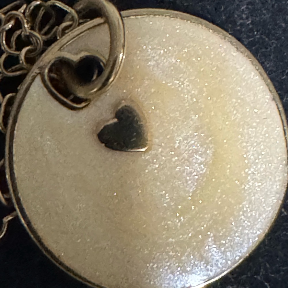 Authentic Pandora Heart & Love You More Round Pendant 18k Gold Plated necklace - Picture 9 of 9